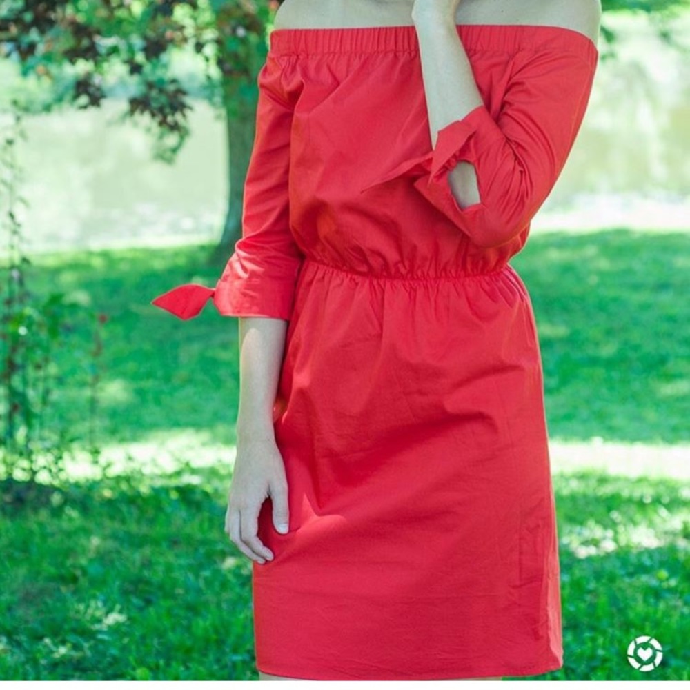 Red Off The Shoulder Dress